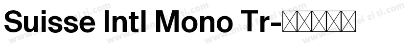 Suisse Intl Mono Tr字体转换